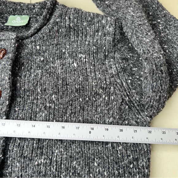 Aran Woollen Mills Women's Gray Tweed Sweater Women Size XL - Picture 6 of 9